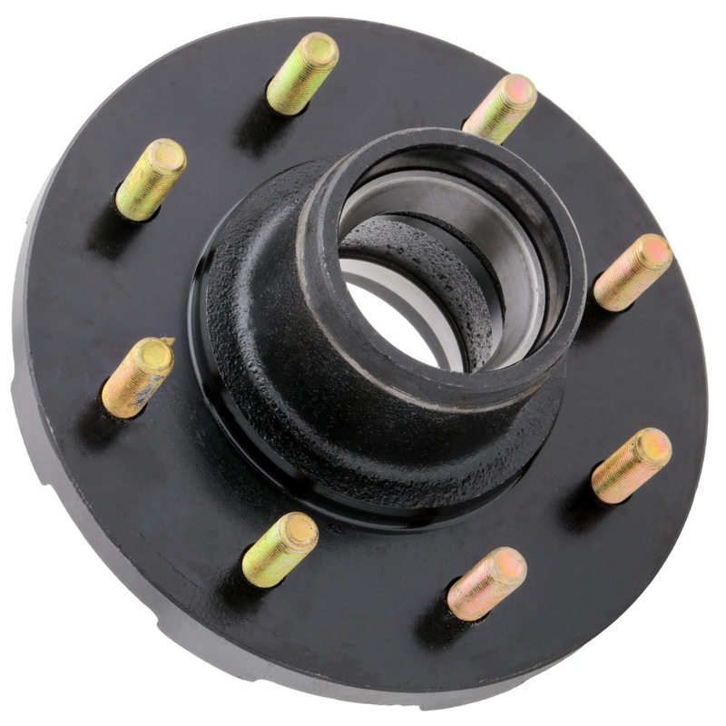 HUB 86065 – 8 on 6.5 Idler Hub – 7,000 lbs Trailer Axle – Races Installed: 25520, 14276 – Fits #42 Spindles