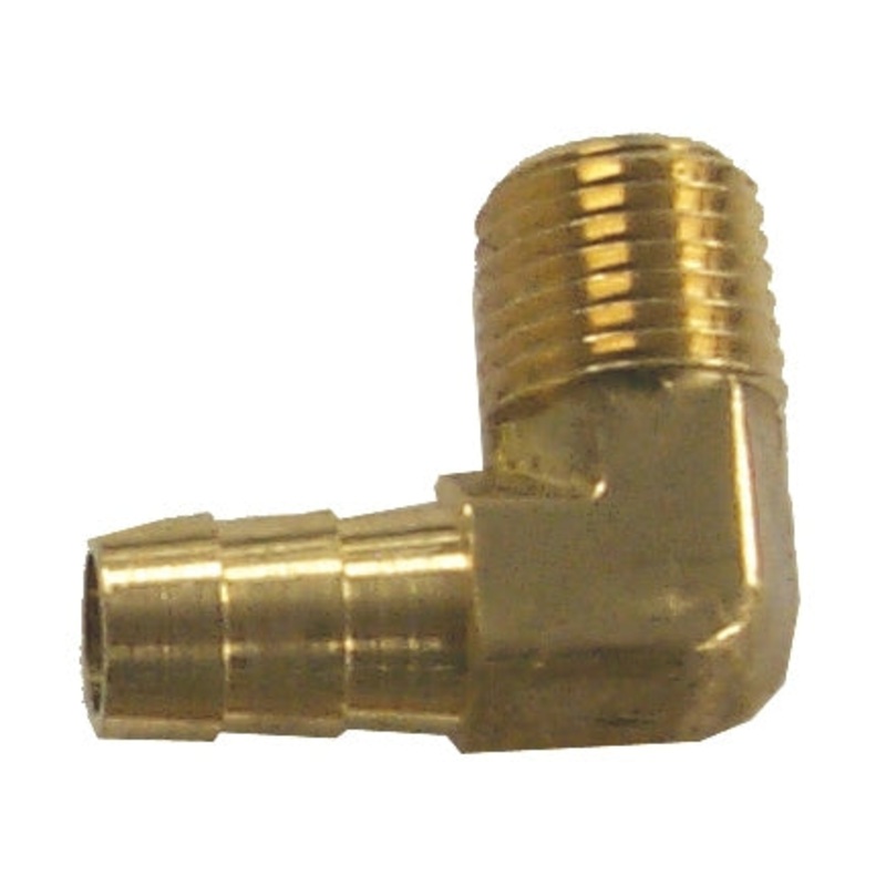 CONNECTOR 90DEG 3/8 BARB SIERRA