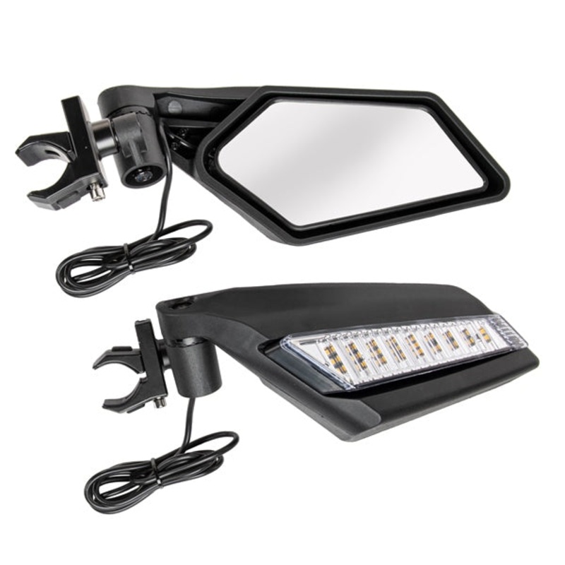 SIDE VIEW MIRROR UTV 1.5-2   W/LIGHT