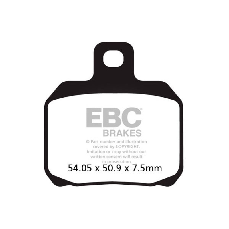 EPFA266HH EBC BRAKE PAD RR/LF APRILIA