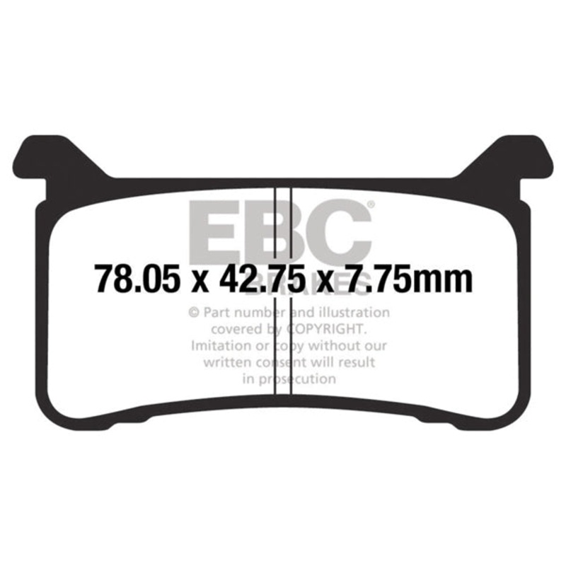 EPFA700HH EBC BRAKE PAD LF/RG