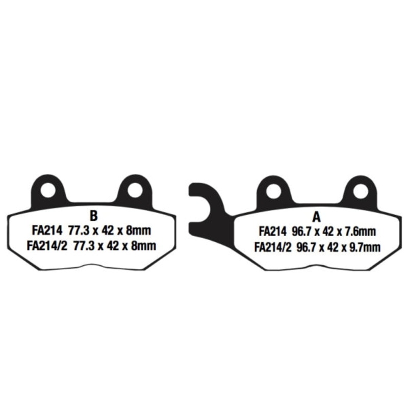 FA214/2V EBC BRAKE PAD FT
