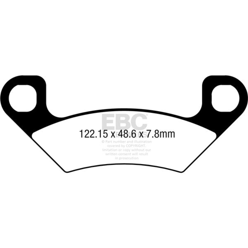 FA742R EBC BRAKE PAD RR/LF A/C