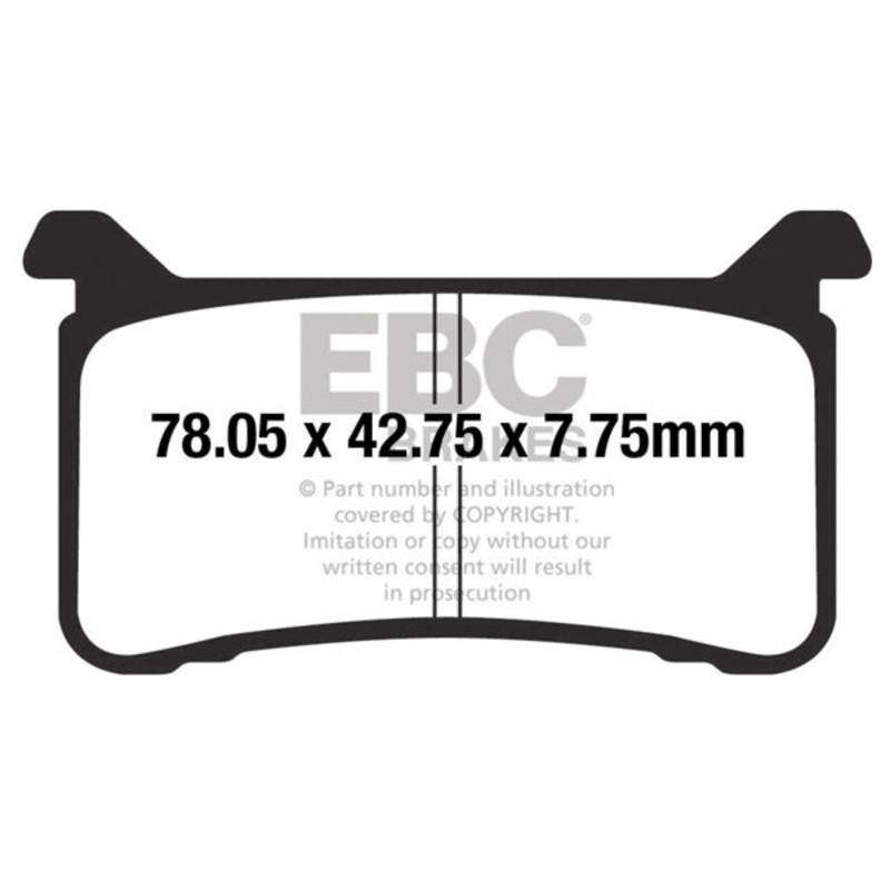 GPFAX700HH EBC BRAKE PAD LF/RG