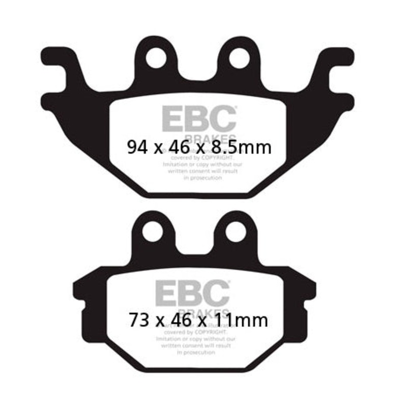 FA377HH EBC BRAKE PAD RR/LF KTM
