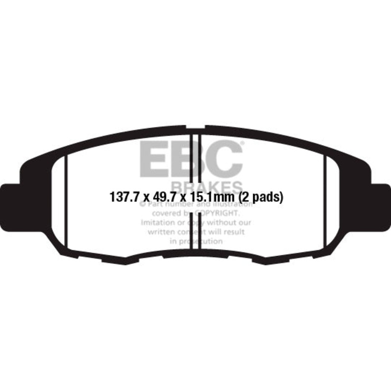 FA4670 EBC BRAKE PAD RR YAM