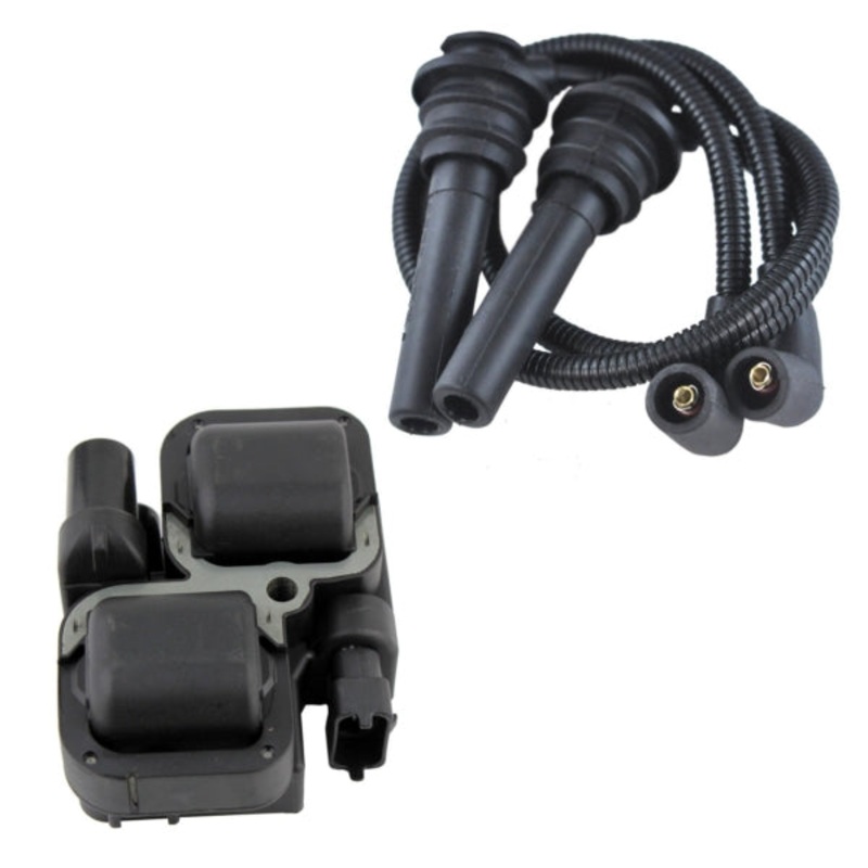 IGNITION COIL & SPARK PLUG CAP KIT POL