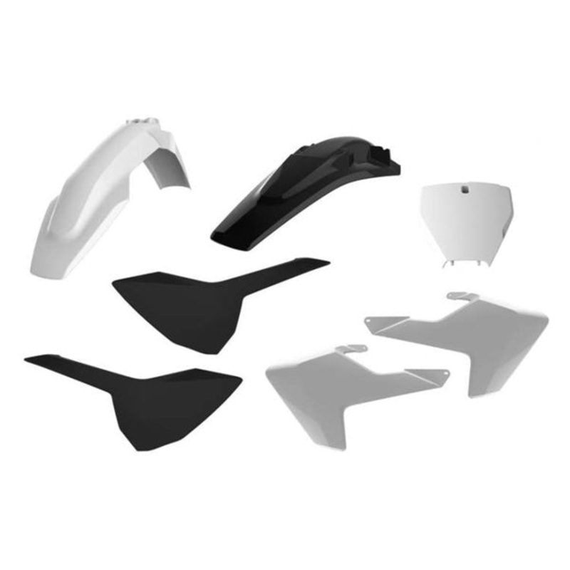 MX COMPLETE KIT WH/BK HUSQV POLISPORT