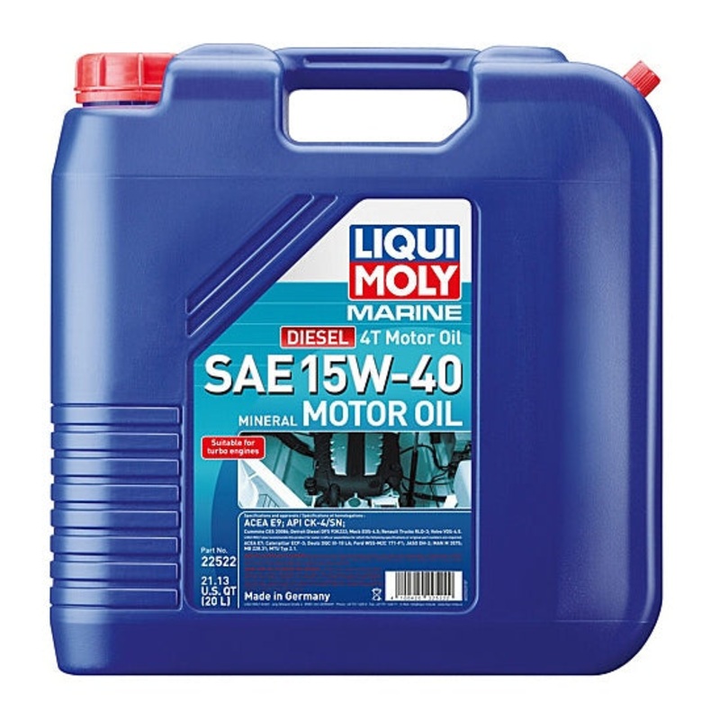 OIL MOTOR 15W40 MARINE DIESEL 4T 20L
