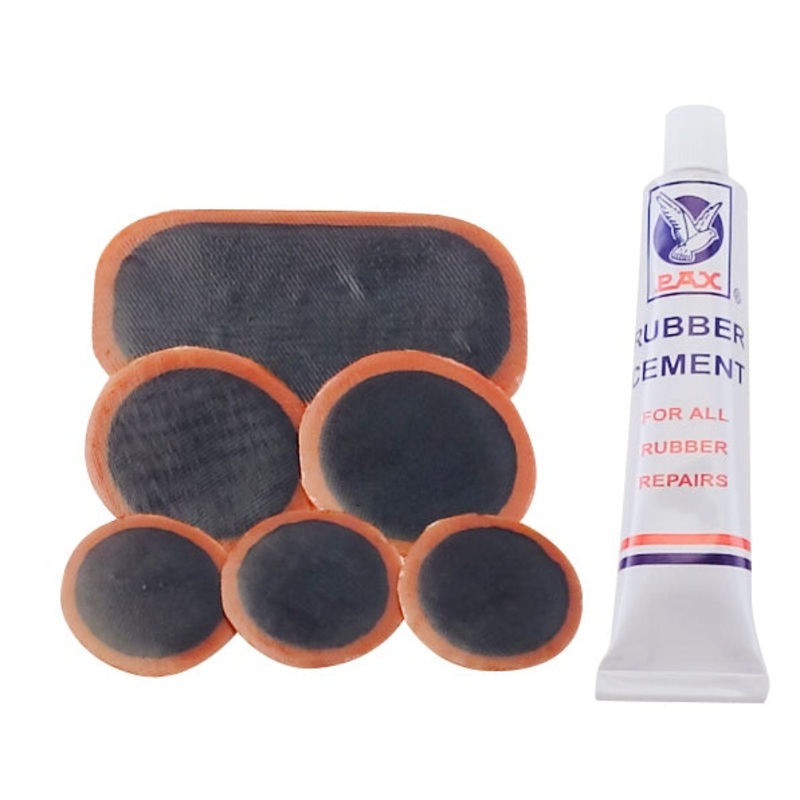 PATCHES (6) TUBE-TYPE 3 SIZES W/CEMENT