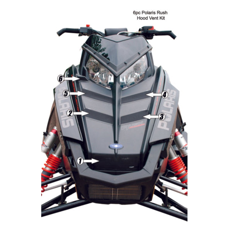 RUSH HOOD VENT KIT (6PC) POL FROGZSKIN