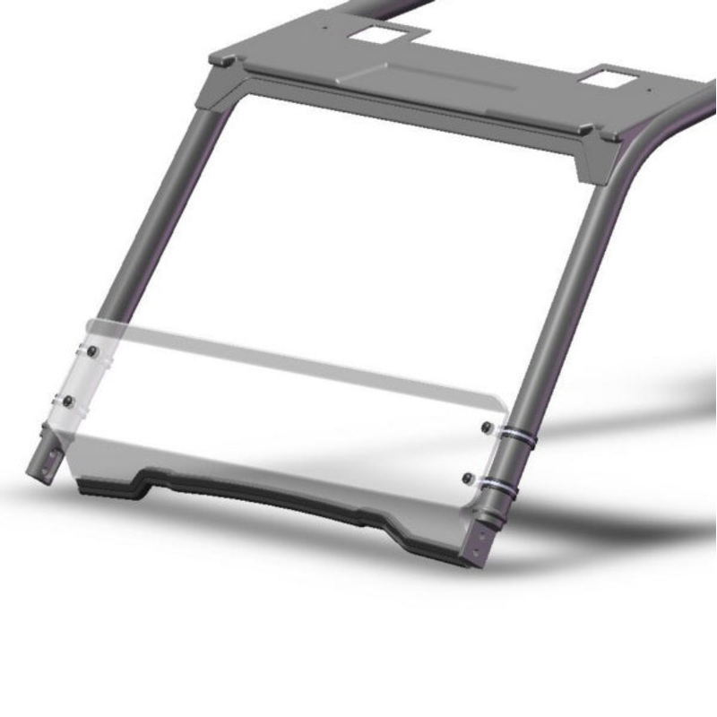 WINDSHIELD SHORT FIXED GP FT POL