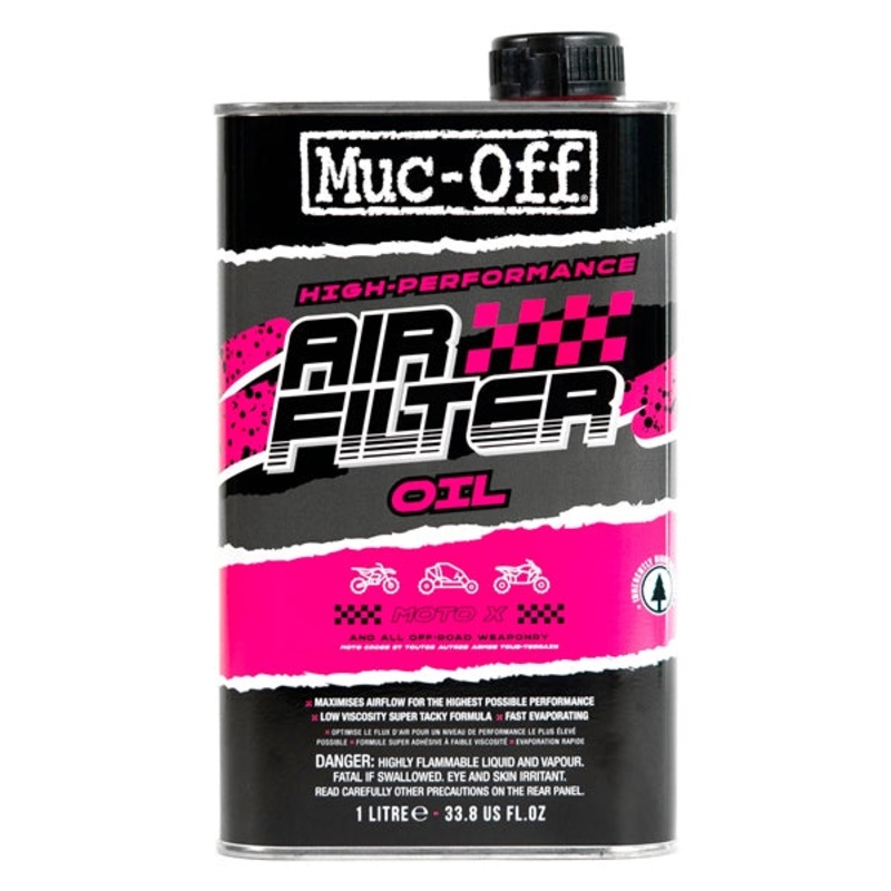 OIL AIR FILTER MOTORCYCLE 1L MUCOFF