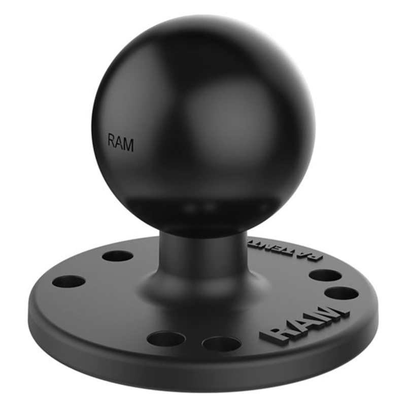 ROUND PLATE 2-1/2 W/BALL RAMMOUNT