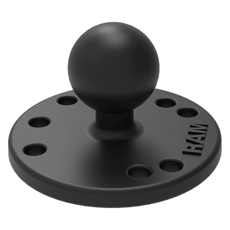 ROUND PLATE 2-7/16 W/BALL RAMMOUNT