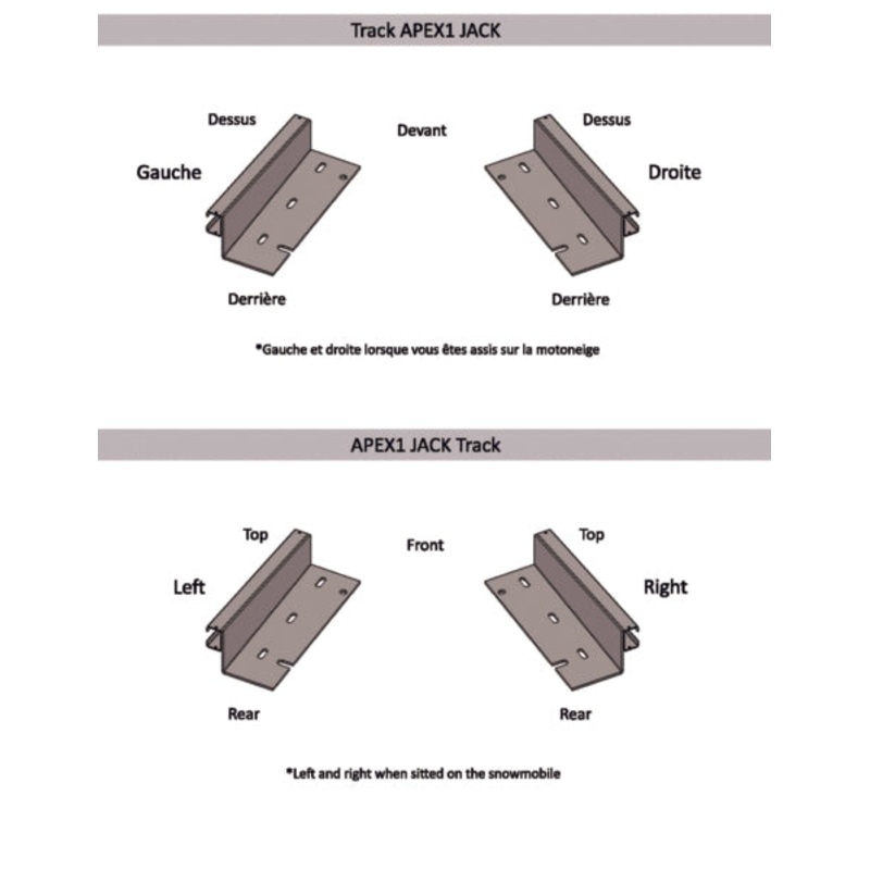 TRACKS APEX 2011 YAM QTY2 SEAT JACK