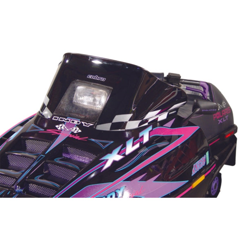 WINDSHIELD LOW 11.5 BK W/WH CHECK POL