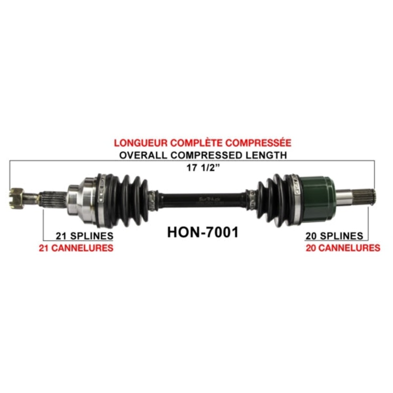 AXLE COMPL HON TRAKMOTIVE