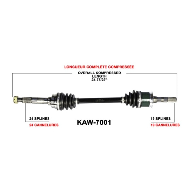 AXLE COMPL KAWA TRAKMOTIVE