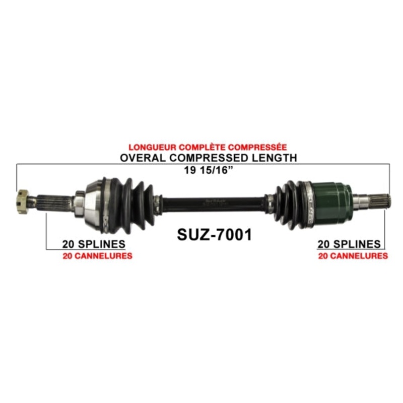 AXLE COMPL SUZ TRAKMOTIVE