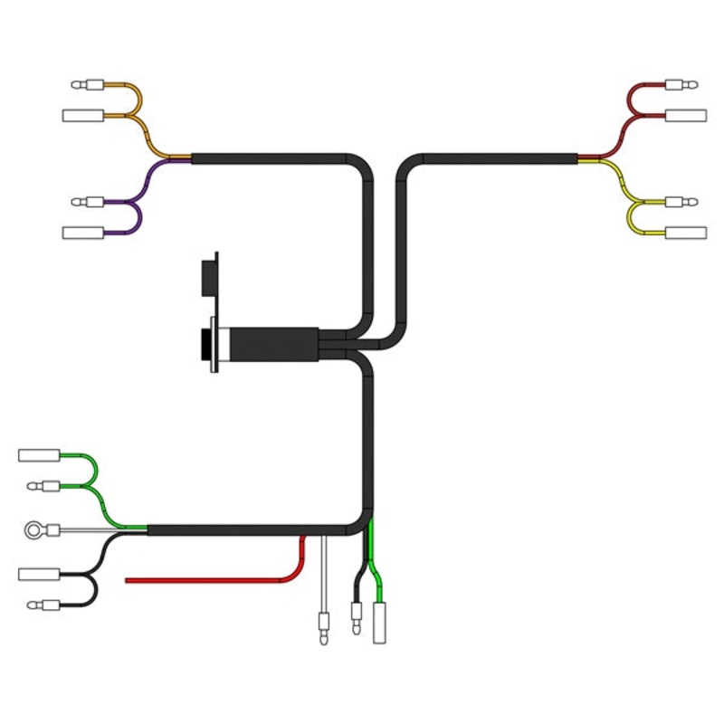 HARNESS HAND REMOTE 8-PIN PANEL MOUNT