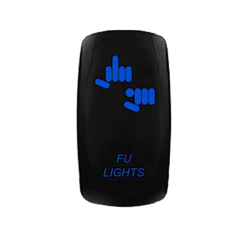 ROCKER SWITCH 5 PINS FU LIGHTS BL