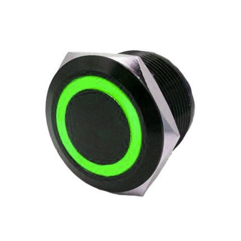 SWITCH FLUSH MOUNT ON/OFF BK/GR QUAKELED