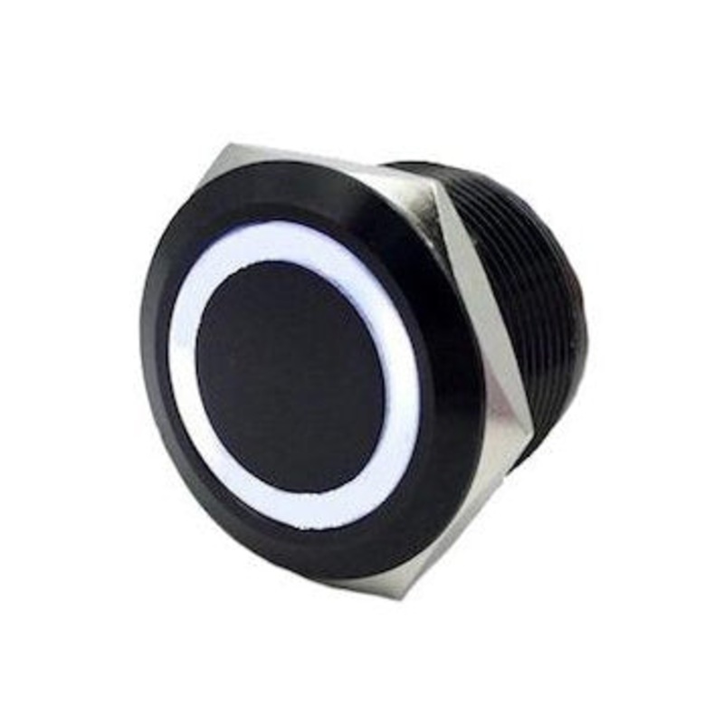 SWITCH FLUSH MOUNT ON/OFF BK/WH QUAKELED