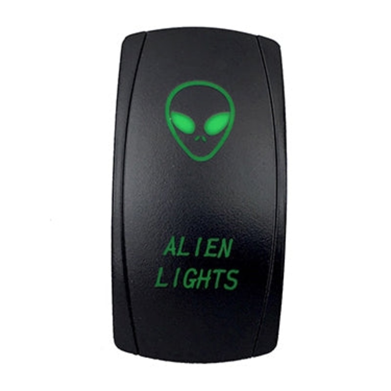 SWITCH ROCKER 5 PINS ALIEN LIGHTS GR