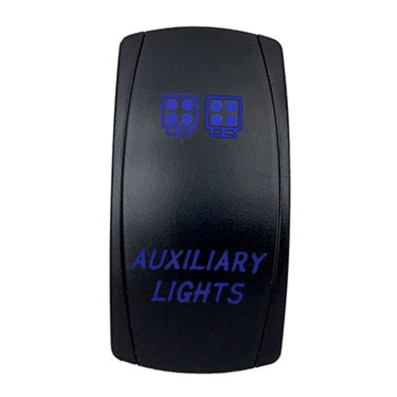 SWITCH ROCKER 5 PINS AUXILIARY LIGHTS BL