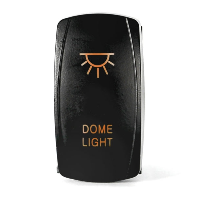 SWITCH ROCKER 5 PINS DOME AMB QUAKELED