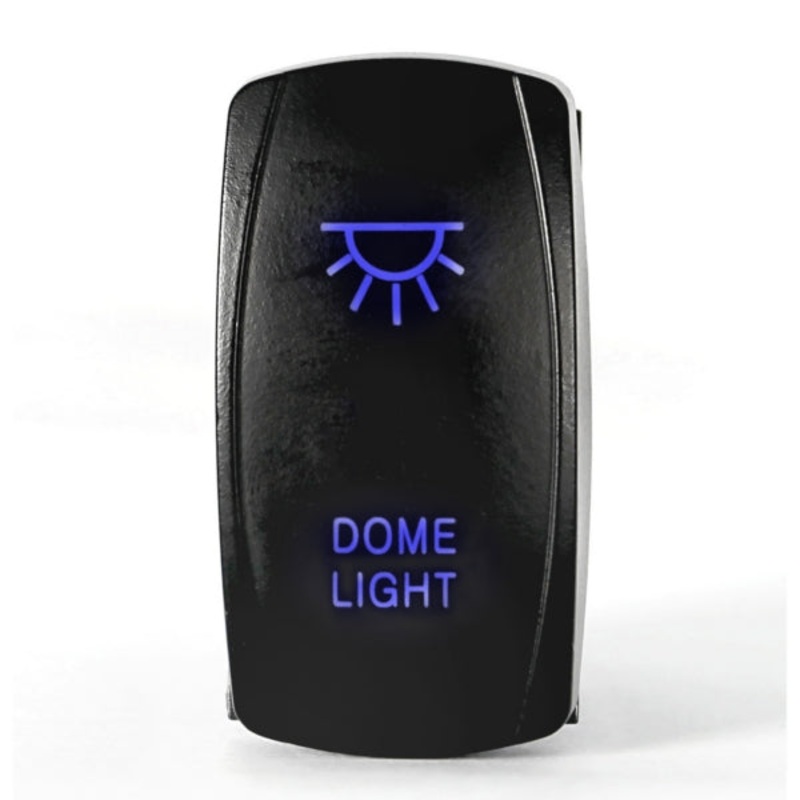 SWITCH ROCKER 5 PINS DOME BL QUAKELED