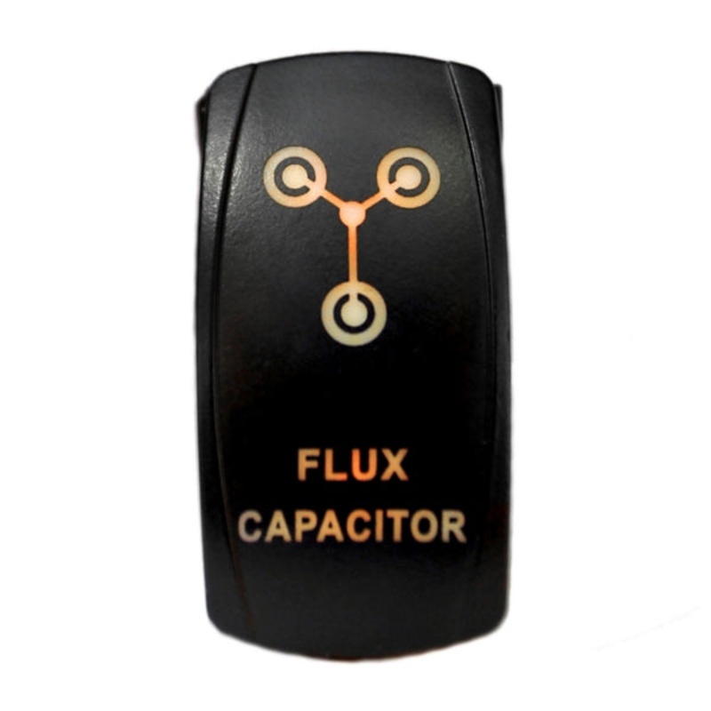 SWITCH ROCKER 5 PINS FLUX CAPACITOR AMB