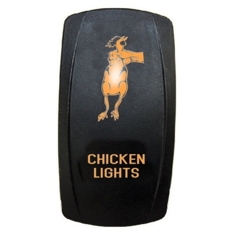 SWITCH ROCKER 5 PINS LED CHICKEN AMB