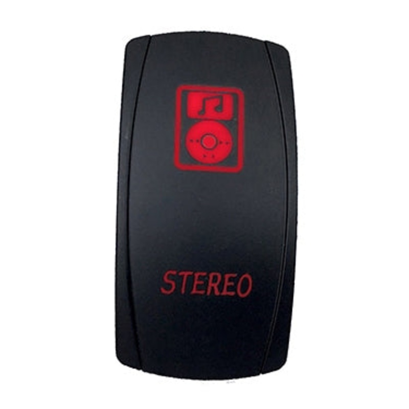 SWITCH ROCKER 5 PINS STEREO RD QUAKELED