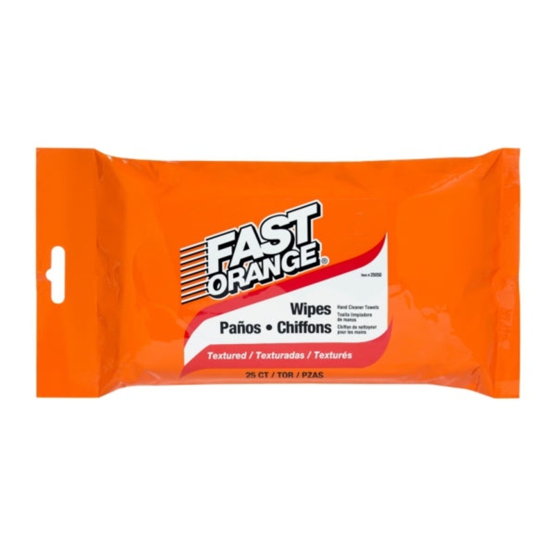 WIPE CLEANER HAND F-ORANGE QTY25