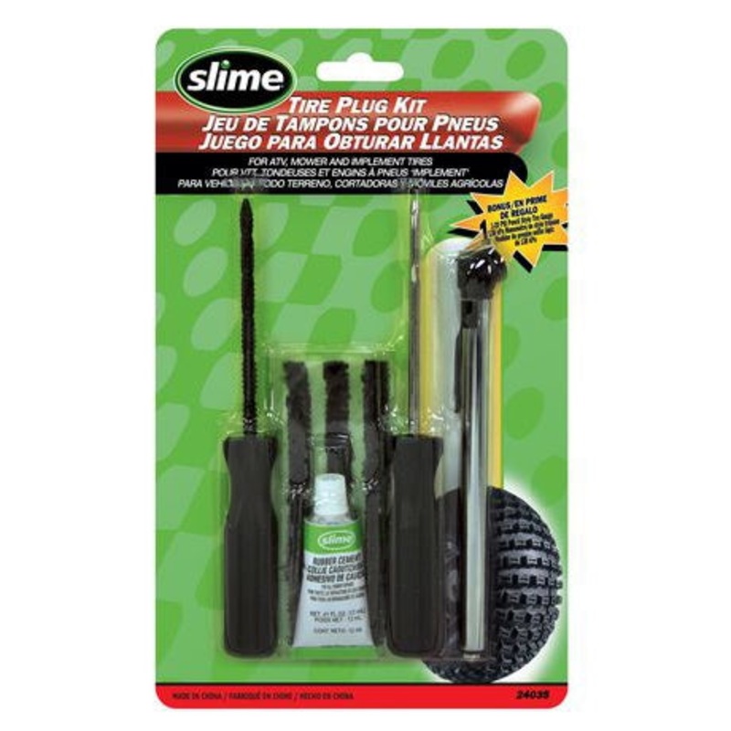 TIRE PLUG KIT W/PENCIL GAUGE