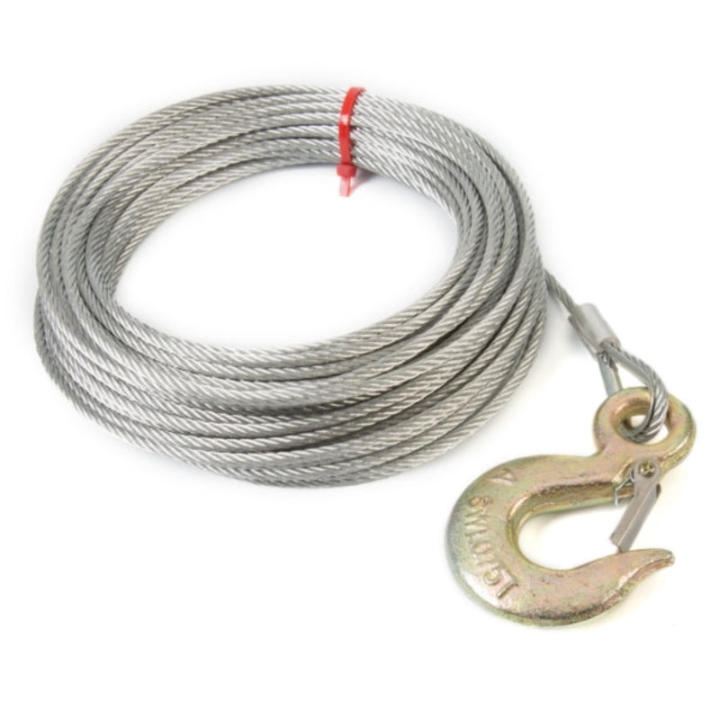 STEEL CABLE WINCH 5/32X50 W/HOOK KIMPEX