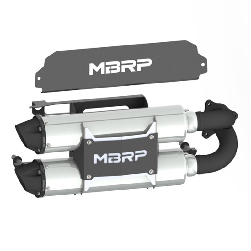 EXHAUST STACKED DUAL S/O PERF POL