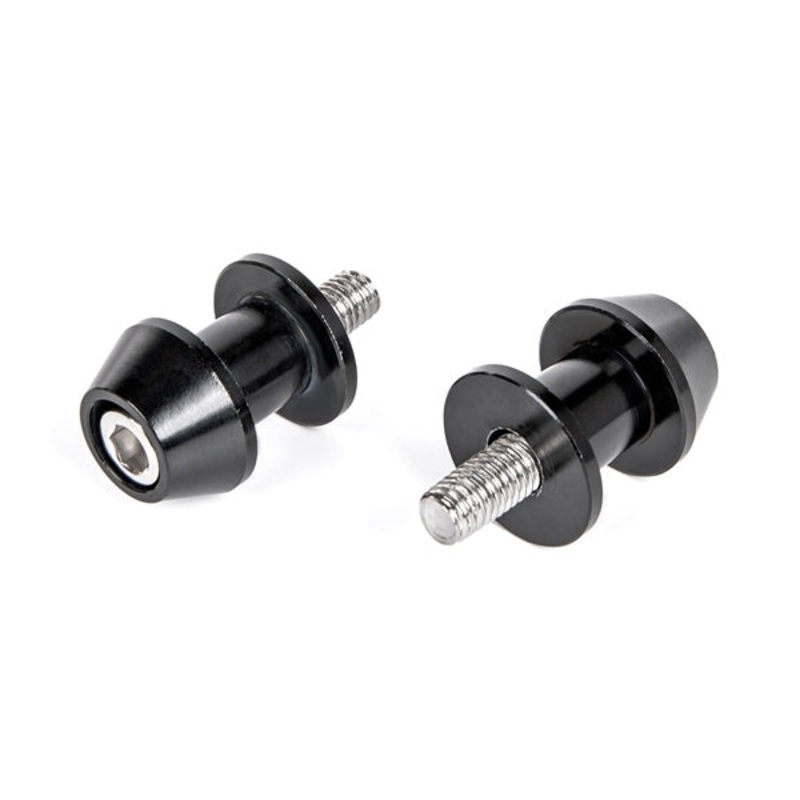 SWINGARM SPOOLS M6 BK PAIR KIMPEX